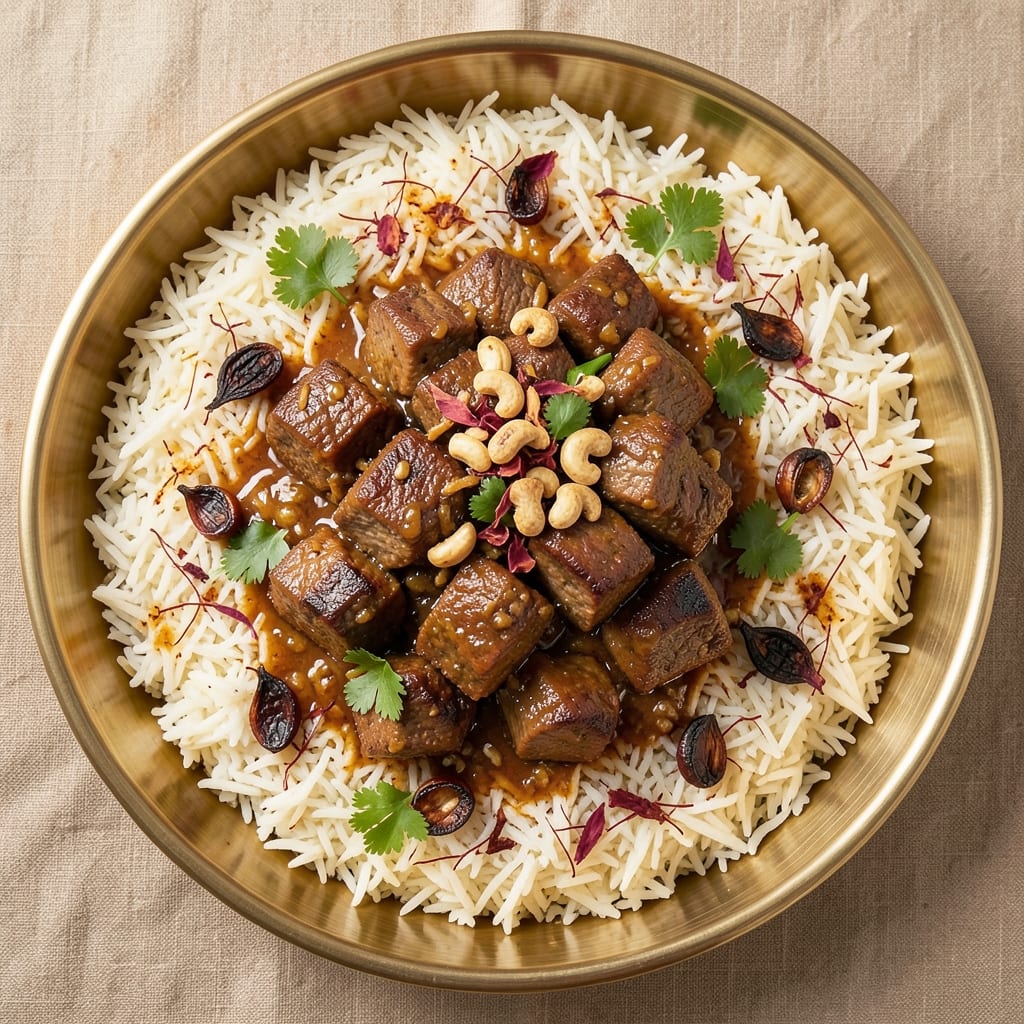 Authentic Beef Biryani Recipe: Fragrant Layered Perfection With Saffron Infusion