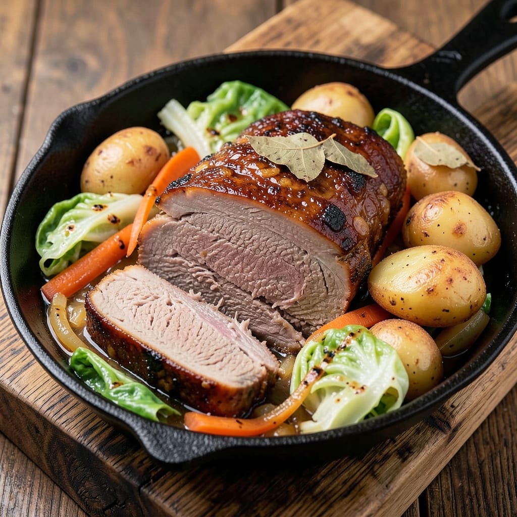 5 Lb Corned Beef and Cabbage Recipe: Slow-Braised Spice and Sour Cream Harmony