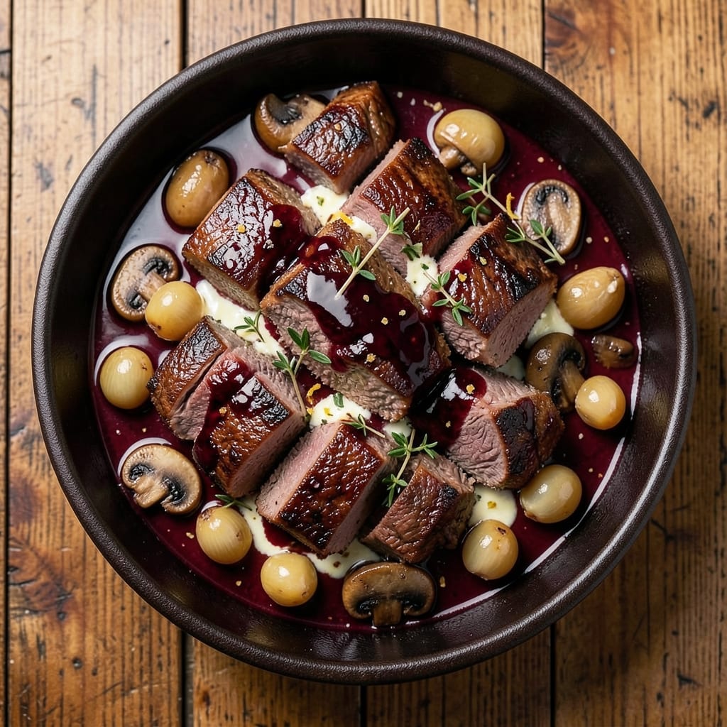 5-Star Beef Bourguignon Recipe: Deep Red Wine Braise With Tender Chunks
