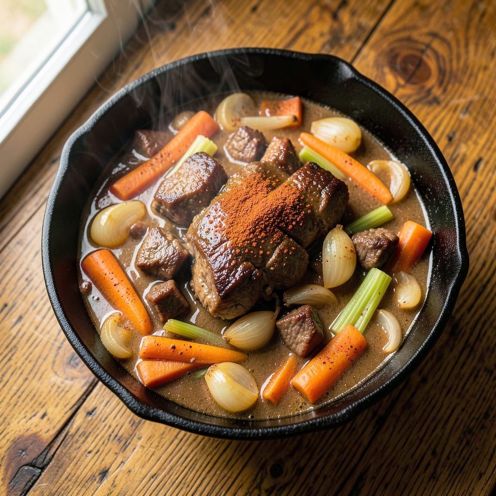 Austrian Beef Stew Recipe: Paprika-Kissed Pot Roast Luxe