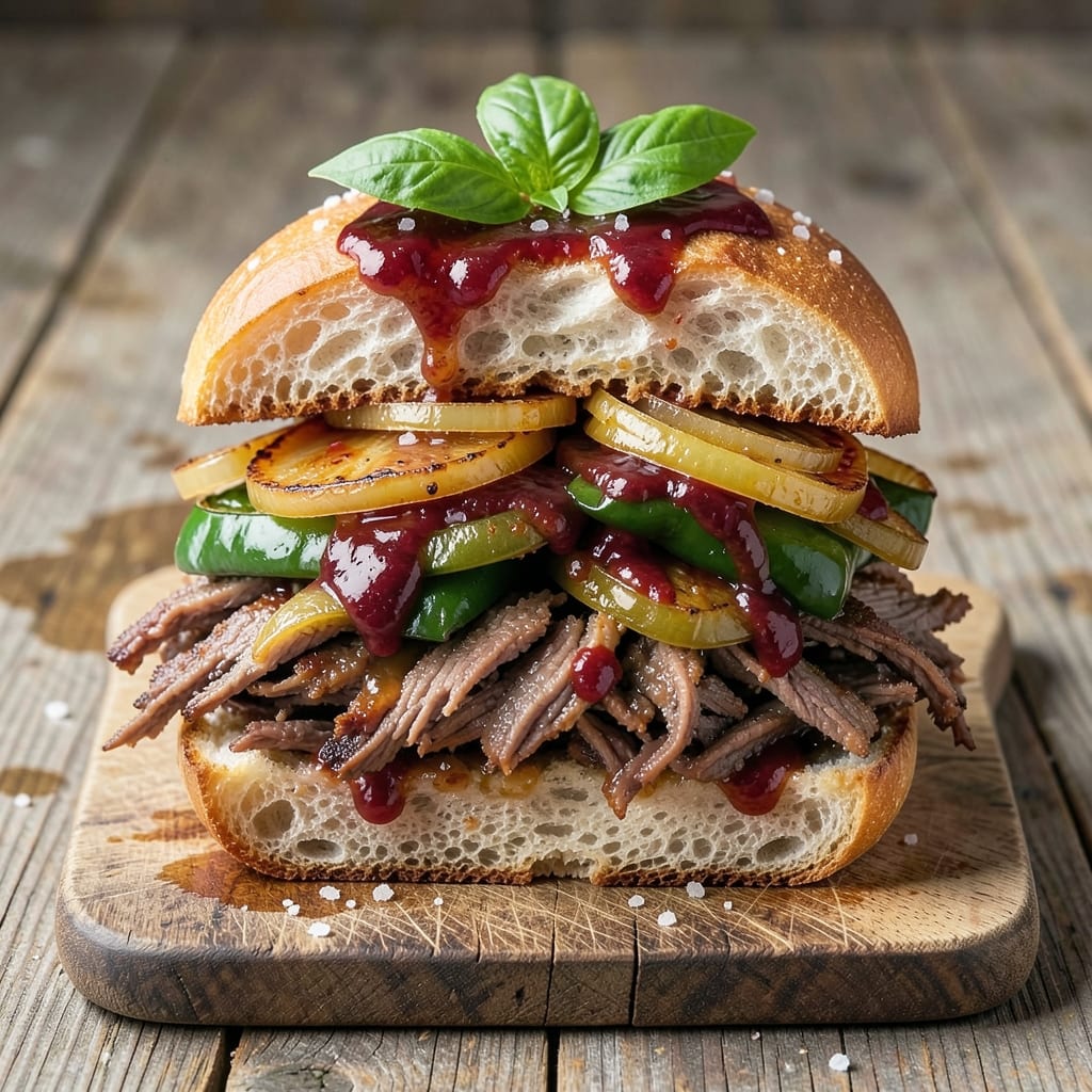 Al's Italian Beef Sandwich Recipe: Slow-Braised Provel Cheese Crunch
