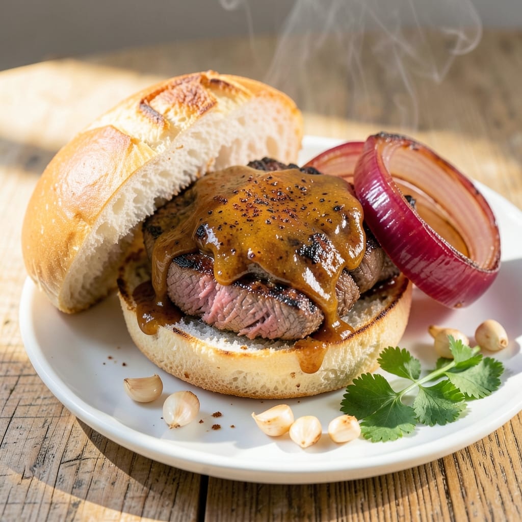 BBQ Beef on a Bun Recipe: Smoky-Sweet Crust and Juicy Center Balance