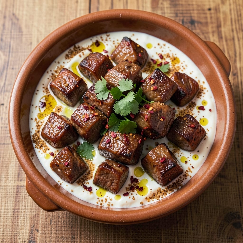Beef Akni Recipe: Spiced Yogurt Stew With Tender Meat and Crispy Topping