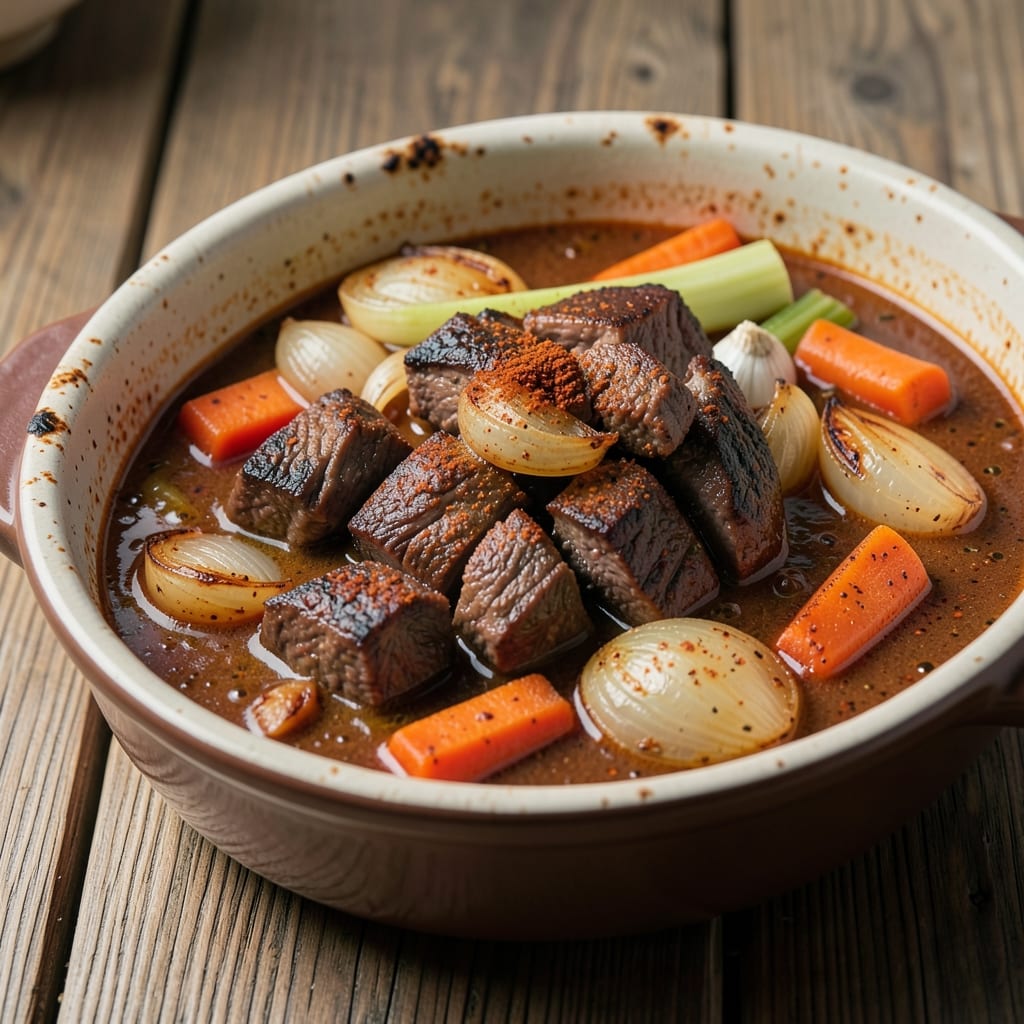 Bavarian Beef Goulash Recipe: Paprika-Infused Depth and Tender Meat Bites