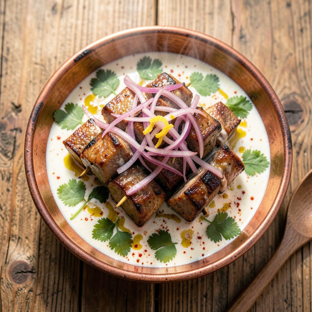 Afghani Beef Tikka Recipe: Charred Yogurt-Marinated Skewers With Warm Spice Depth