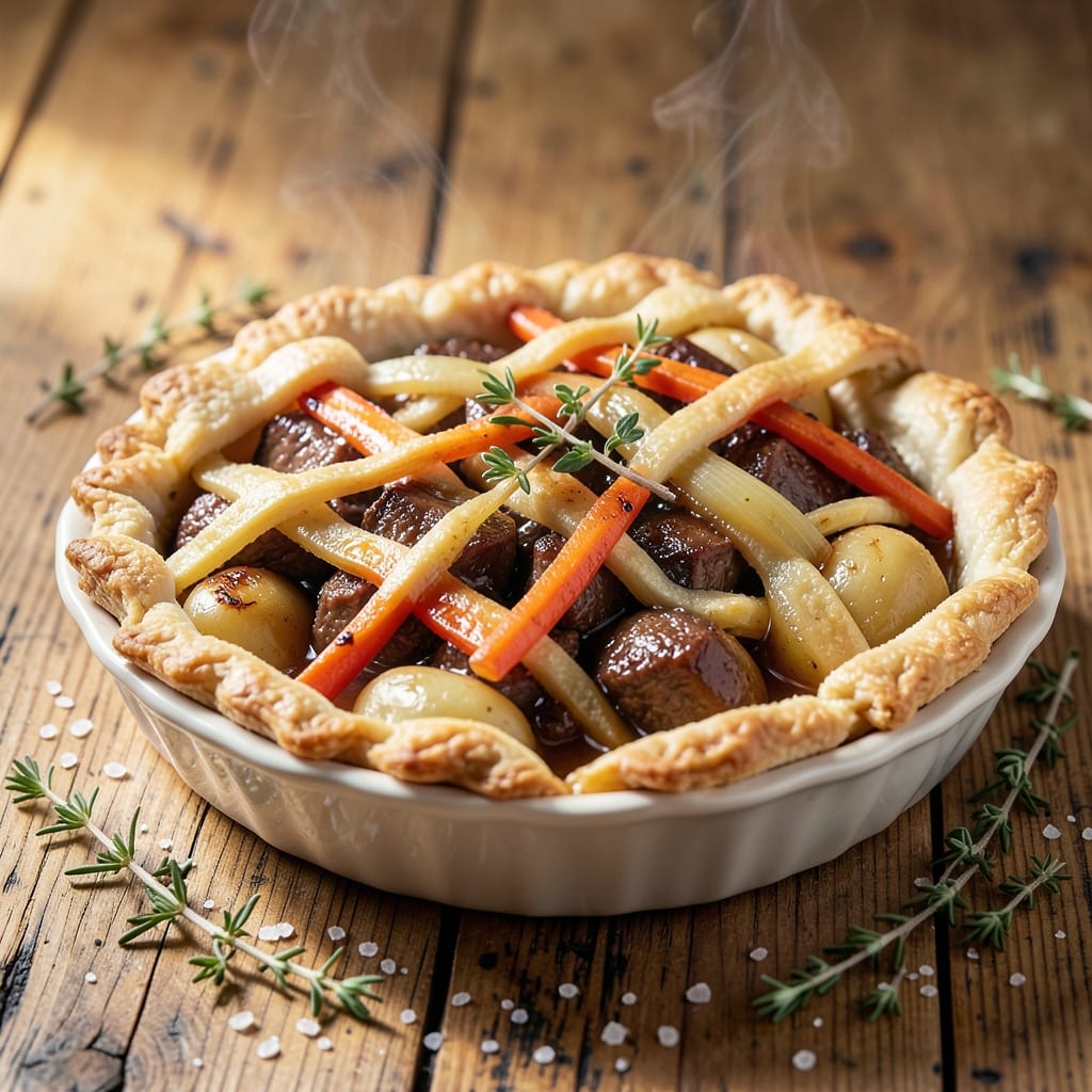 Banquet Beef Pot Pie Recipe: Flaky Crust Envelops Rich Meat-and-Veggie Filling