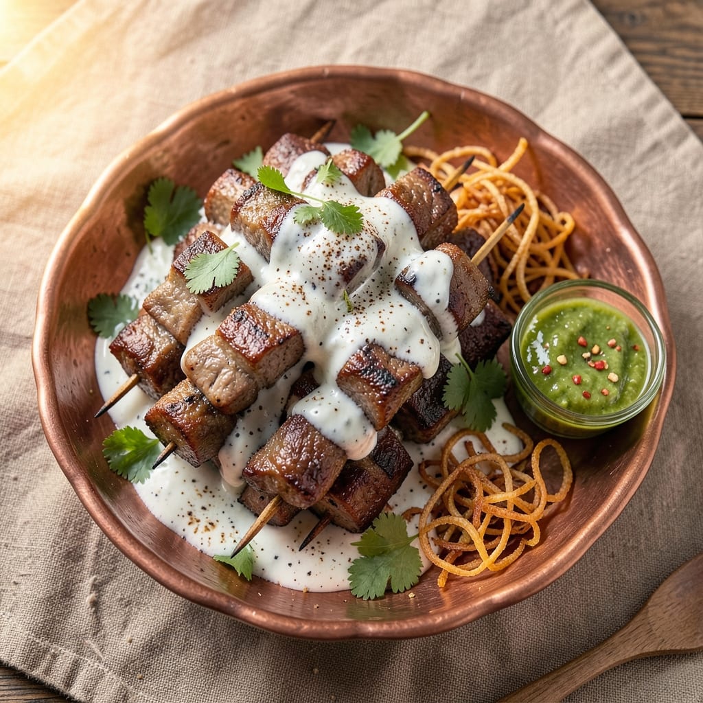 Bangladeshi Beef Kebab Recipe: Tender Yogurt-Marinated Skewers with Five-Spice Heat