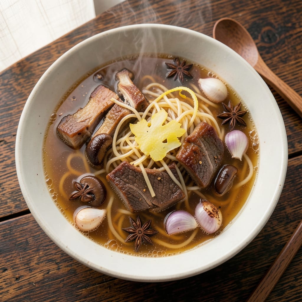Authentic Chinese Beef Noodle Soup Recipe: Wok-Seared Aromatics and Silky Broth Magic