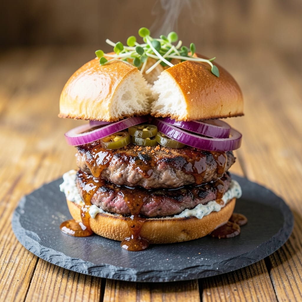 Barbecue Beef Burgers Recipe: Smoky Char and Juicy Heart in 15 Minutes
