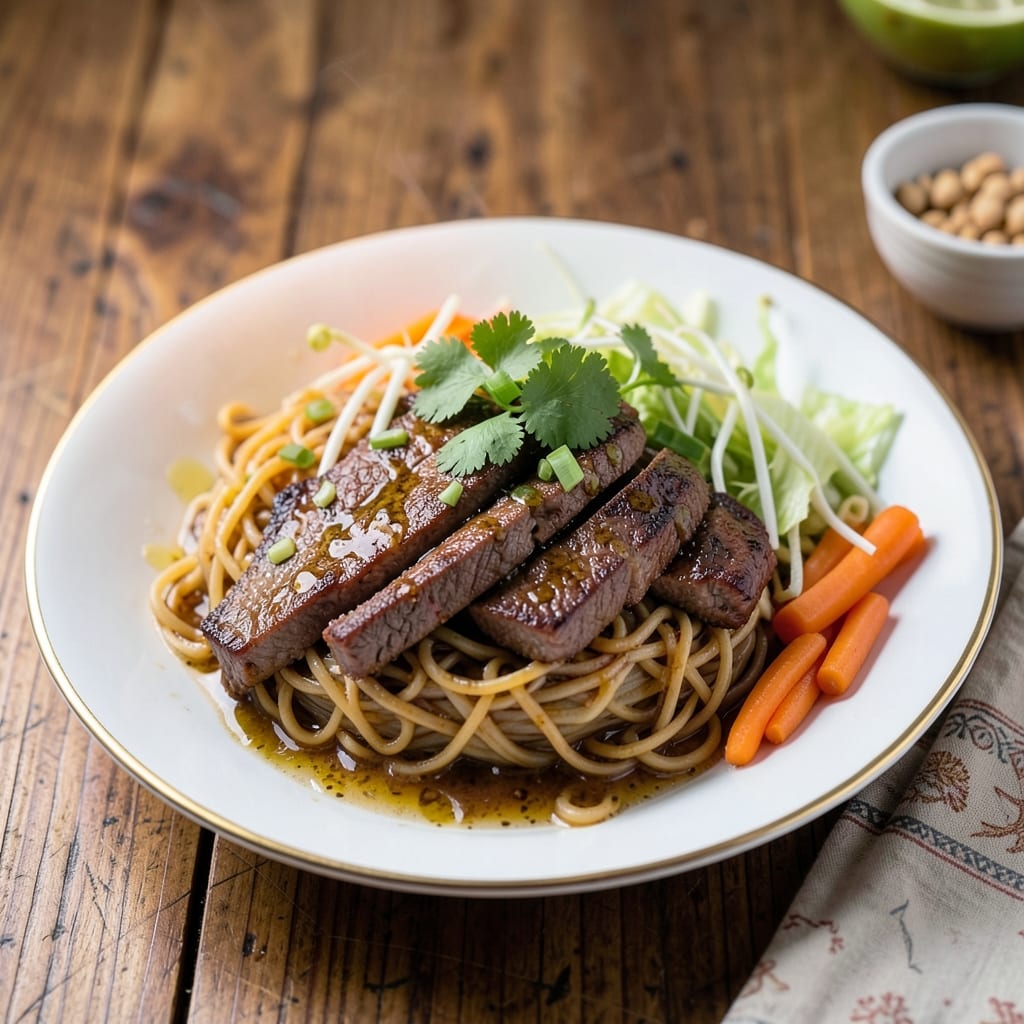 Beef Pancit Recipe: Stir-Fried Noodle Feast with Crispy Beef and Veggies