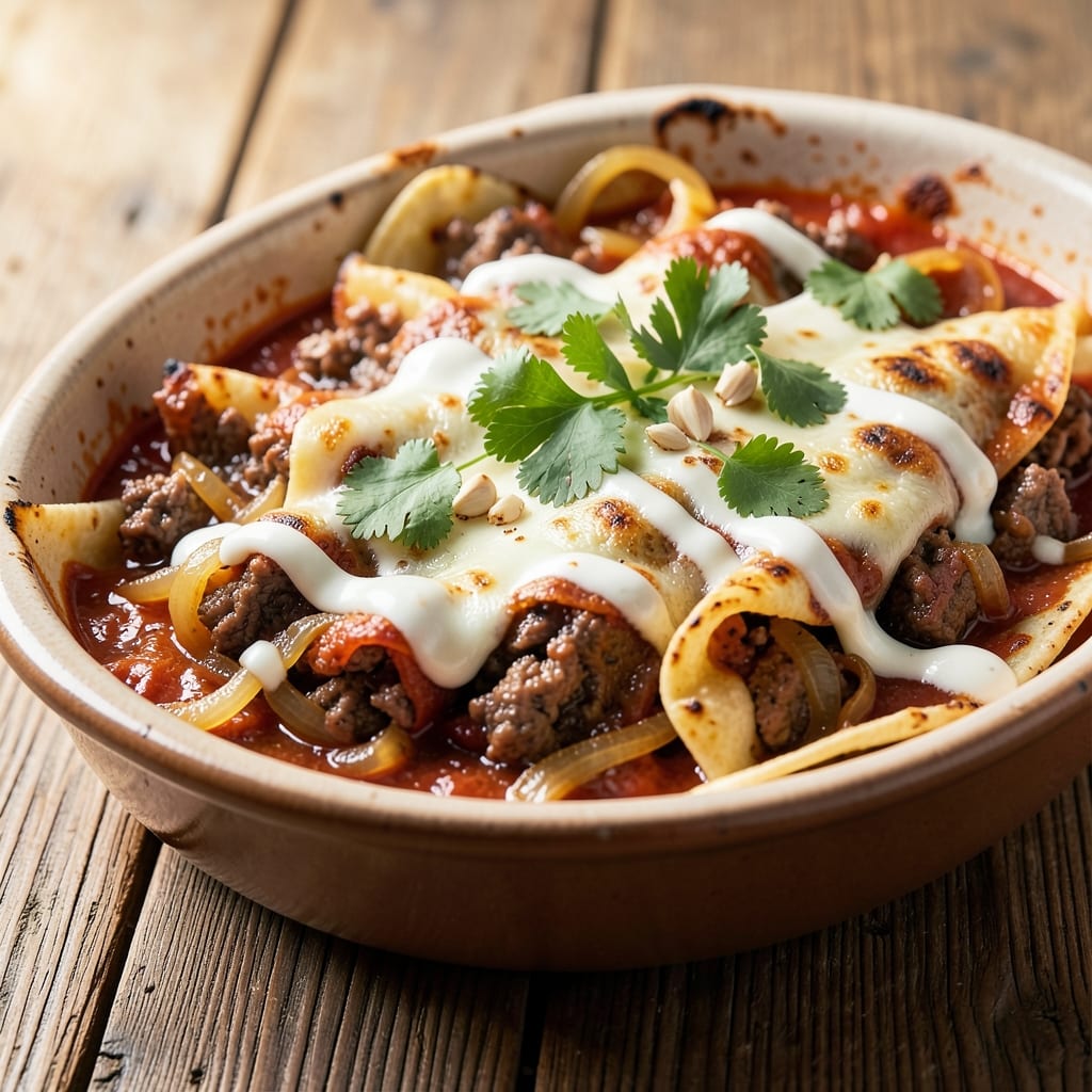 America's Test Kitchen Beef Enchiladas Recipe: Slow-Braised Beef with Crispy Tortilla Layers