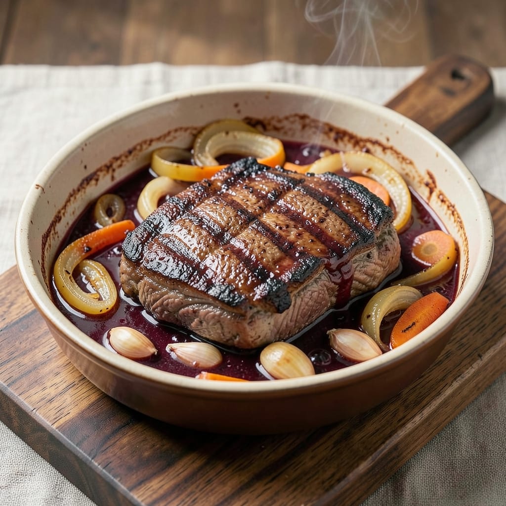 Atkins Beef and Merlot Recipe: Wine-Reduced Tenderness With Zero Carbs