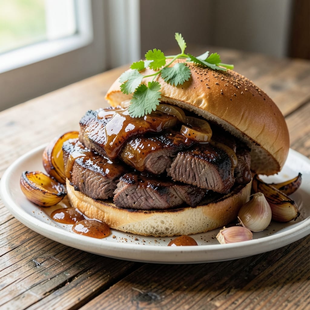 Barbecue Beef On A Bun Recipe: Smoky-Sweet Stack That Steals the Show
