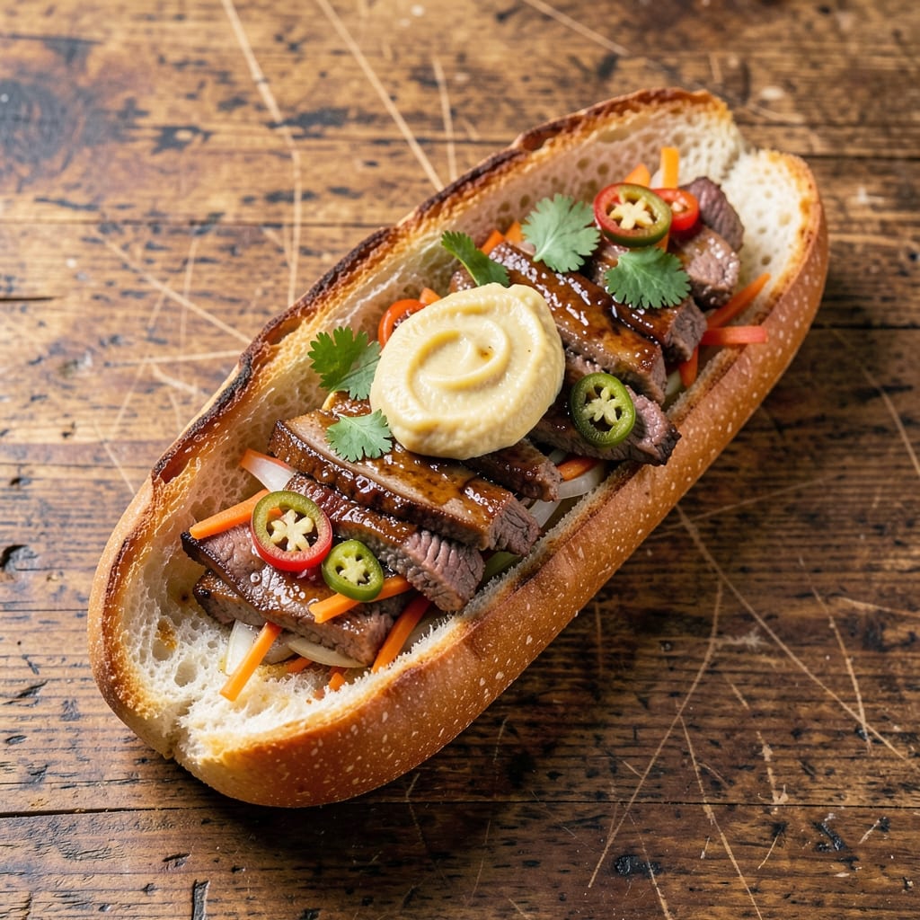 Authentic Beef Banh Mi Recipe: Crispy Baguette Crunch Meets Tangy Pickled Power