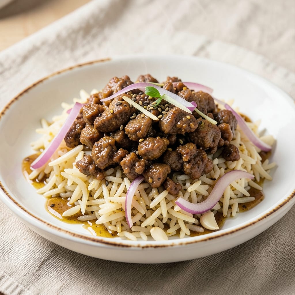 Basmati Rice and Ground Beef Recipe: One-Pot Fragrant Pilaf