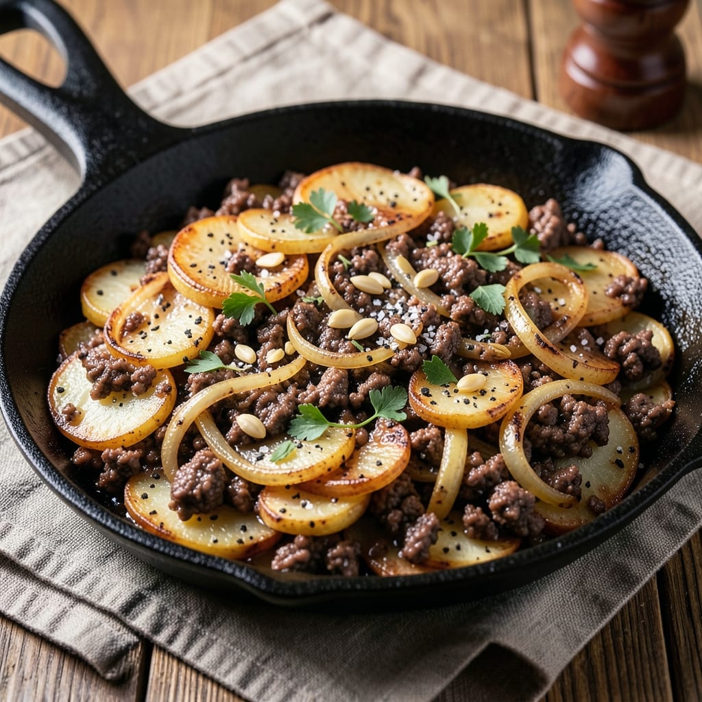Ground Beef Potato Hash Recipe: Crispy Edges and Hearty One-Pan Meal