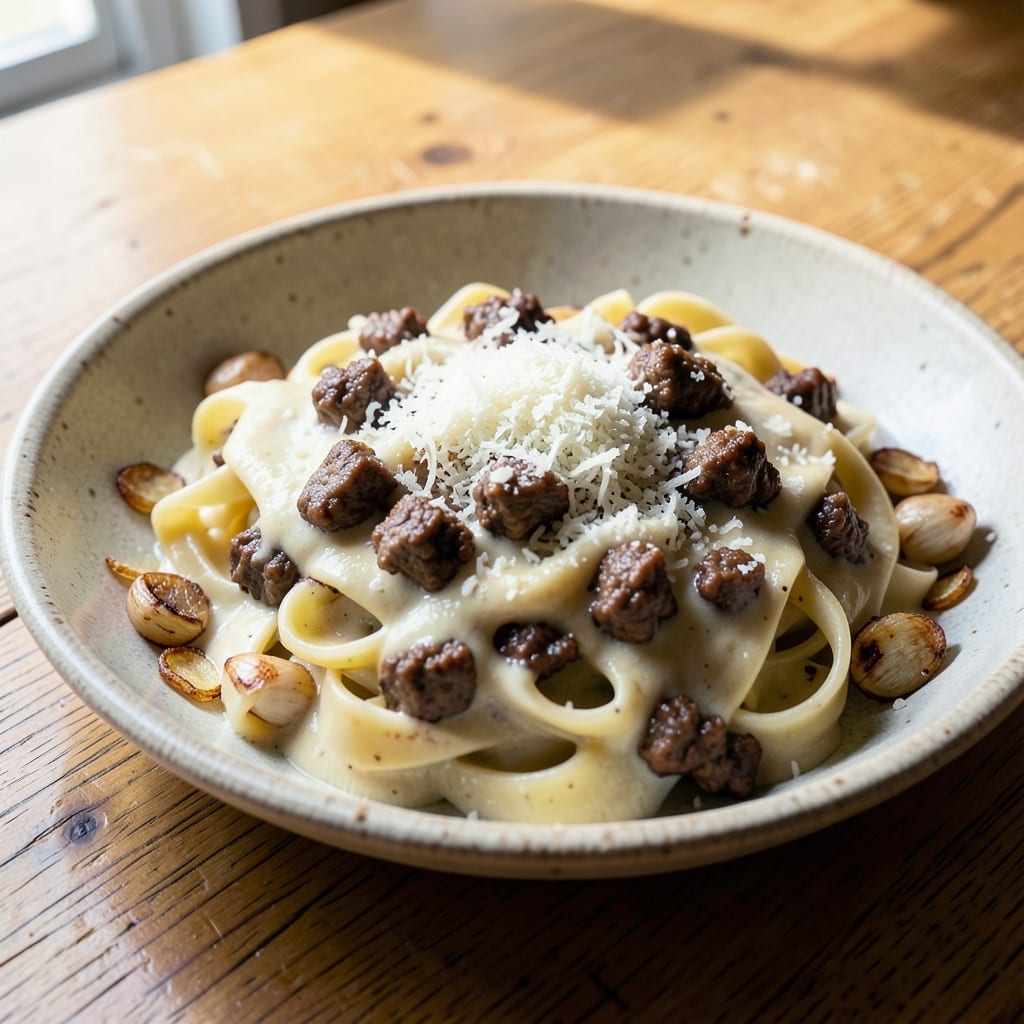 Alfredo Sauce Ground Beef Pasta Recipe: One-Pan Creamy Umami Bomb