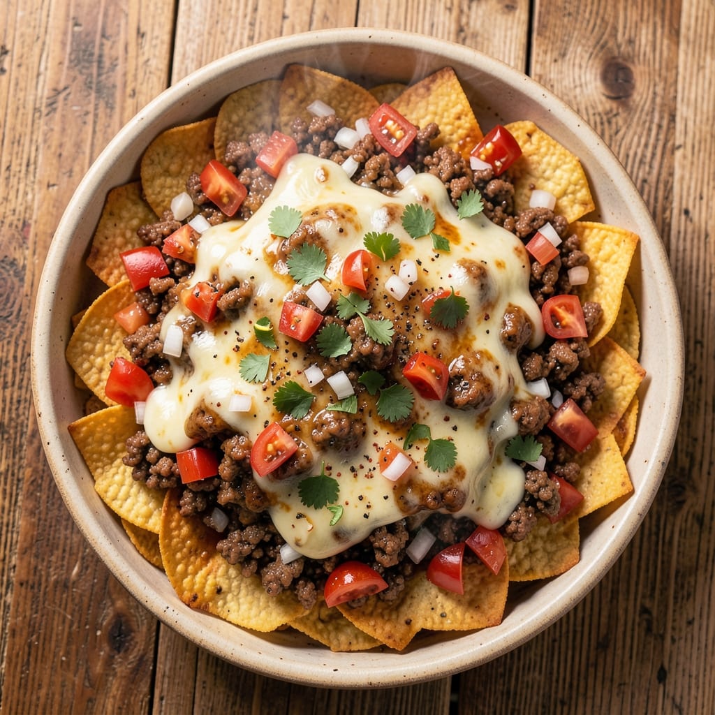 Air Fryer Beef Nachos Recipe: Crispy Tortilla Stacks with Melted Cheese Magic