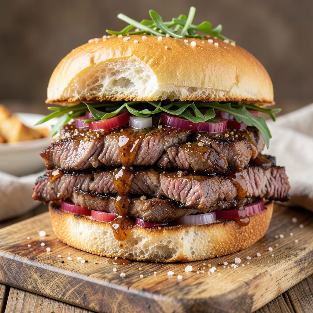 BBQ Roast Beef Sandwiches Recipe: Smoky-Sweet Caramelized Layers