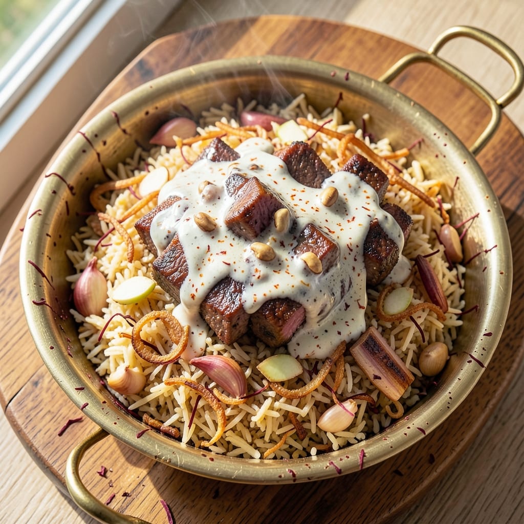 Arabic Beef Biryani Recipe: Fragrant Saffron and Cardamom One-Pot Masterpiece