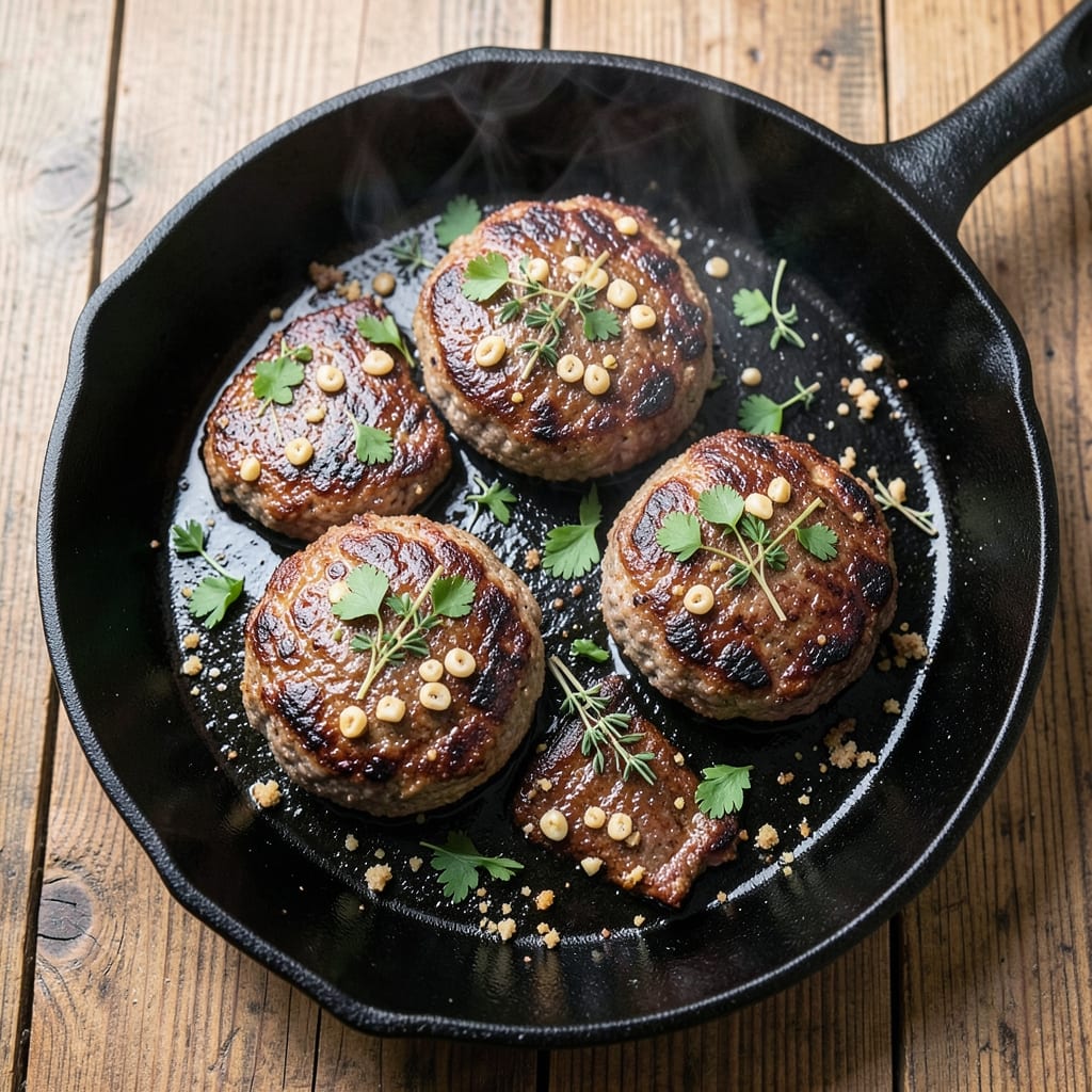 Angus Beef Patties Recipe: Herb-Infused Crust With Juicy Centers