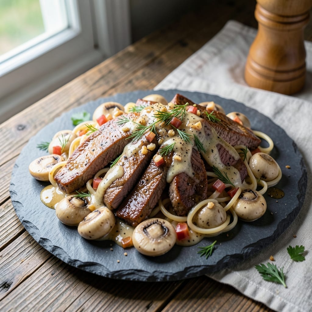 Air Fryer Beef Stroganoff Recipe: Creamy Mushroom Melt in 25 Minutes