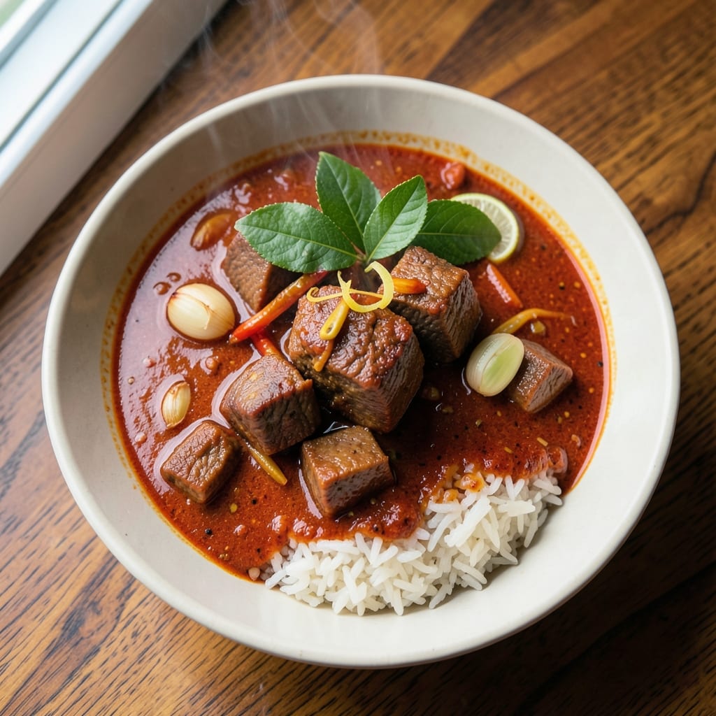 Authentic Thai Red Beef Curry Recipe: Smoky-Kissed Spice and Tender Meat in One Pot