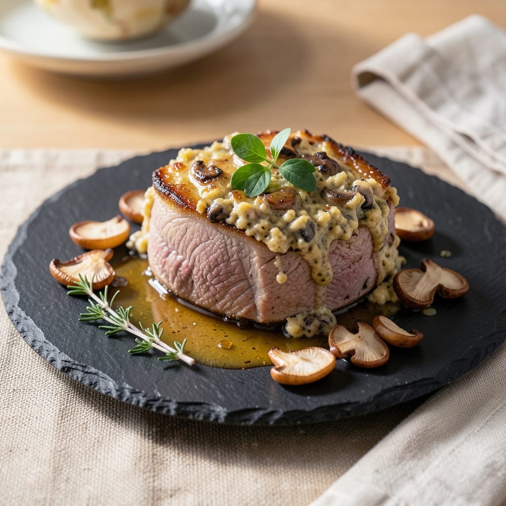 Alternative Beef Wellington Recipe: Mushroom-Duxelles Crust With Juicy Center