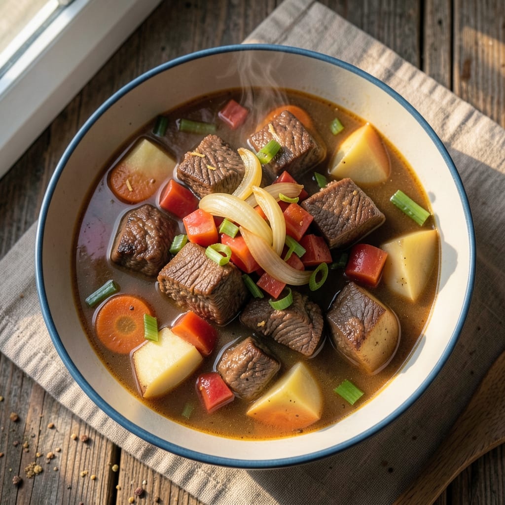 Basic Vegetable Beef Soup Recipe: Hearty One-Pot Meal in 25 Minutes