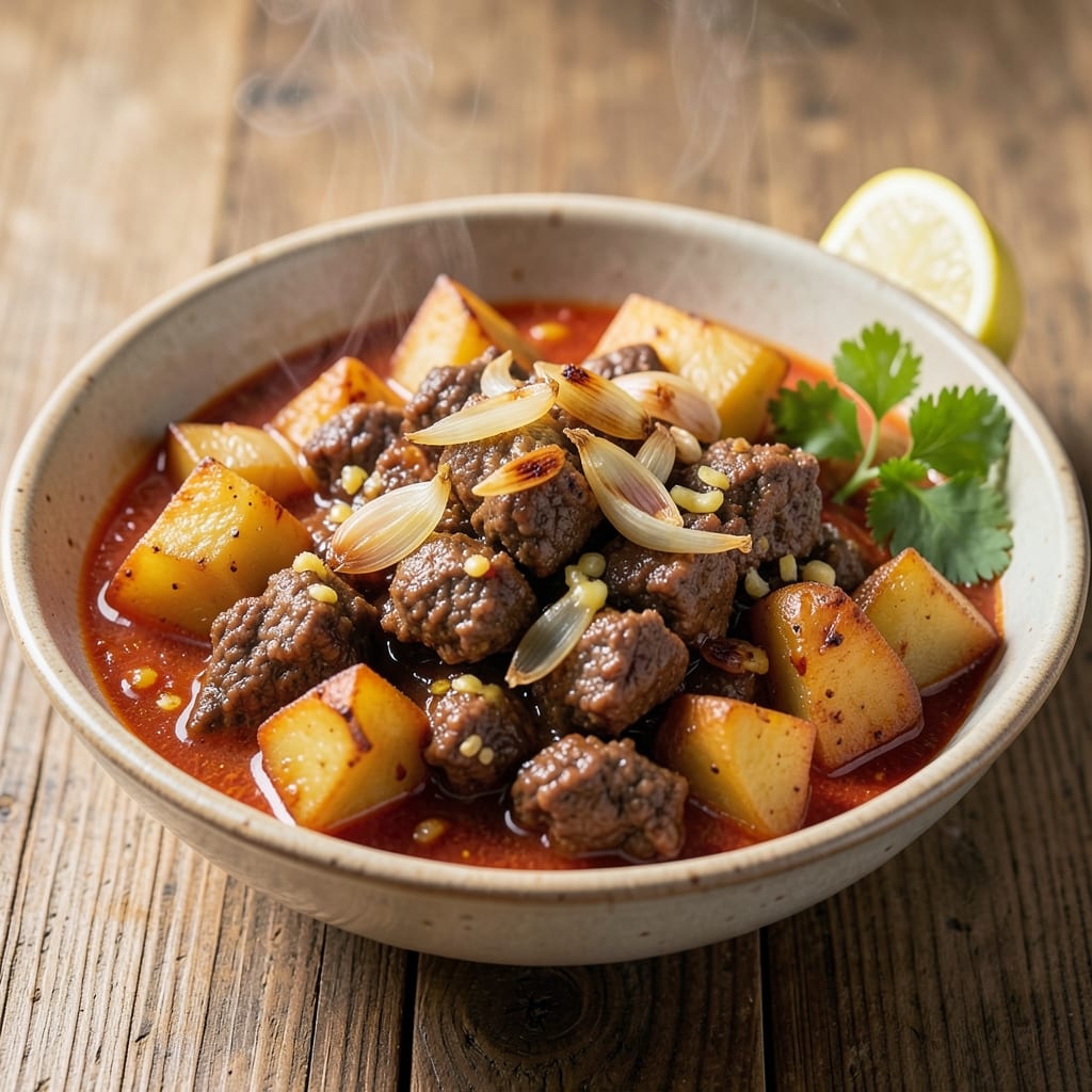 Beef Aloo Keema Recipe: Spiced Potato and Ground Beef Comfort Bowl