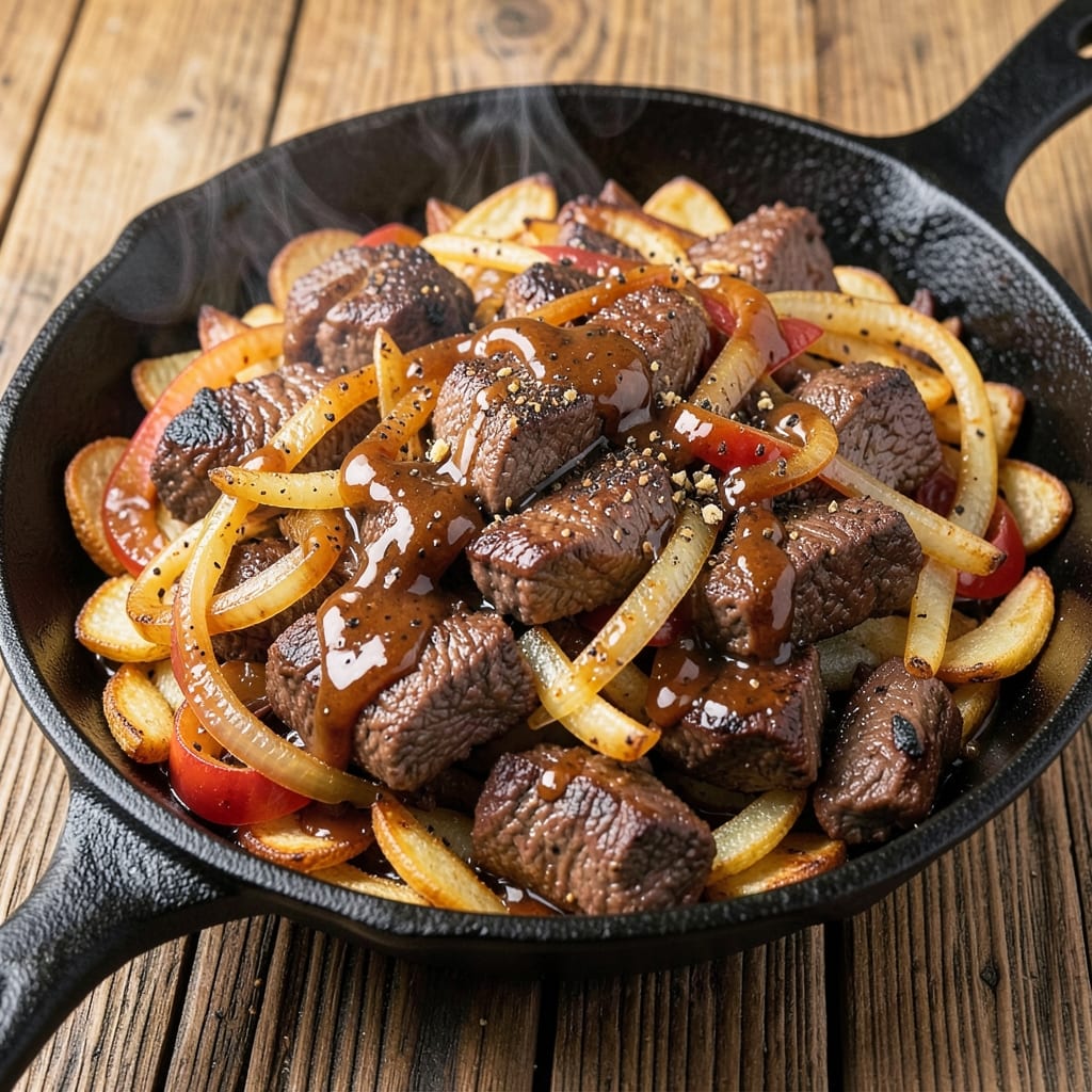 BBQ Beef Hash Recipe: Smoky Crispy Potato and Beef Crunch in One Pan