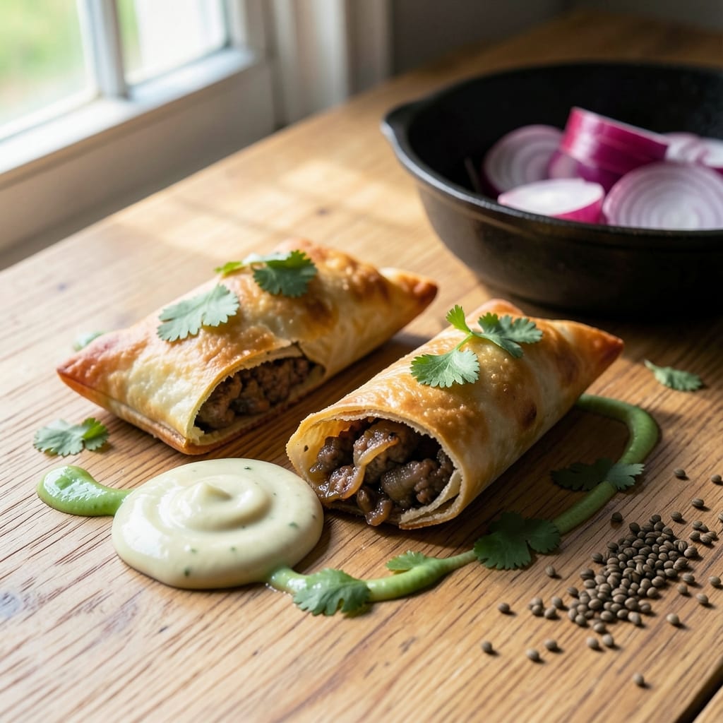 Baked Beef Samosa Recipe: Flaky Pastry Wrapped in Smoky Spice Heat