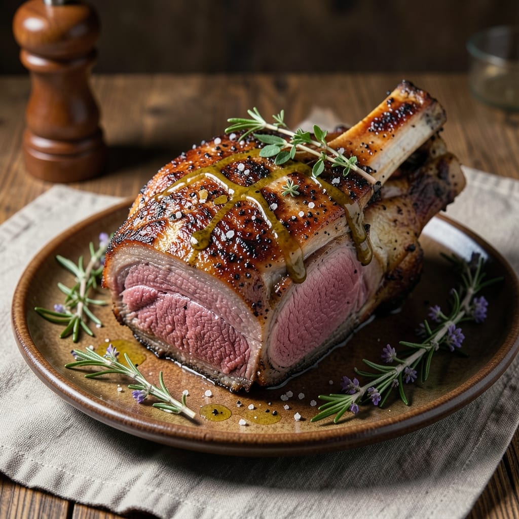 Angus Beef Rib Roast Bone-In Recipe: Dry-Aged Flavor with Crispy Bone Crust