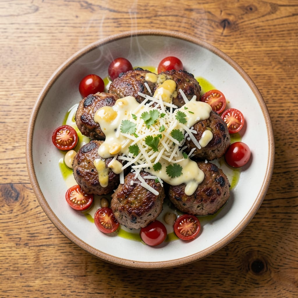 Baked Beef Kofta Recipe: Herb-Infused Skewers With Melty Cheese Center