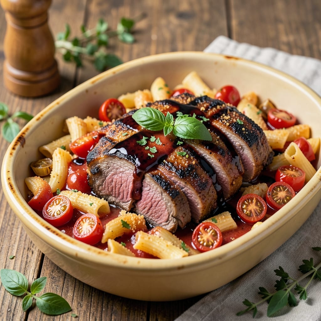 Baked Beef Rigatoni Recipe: Cheesy Tomato-Braised Richness in One Pot