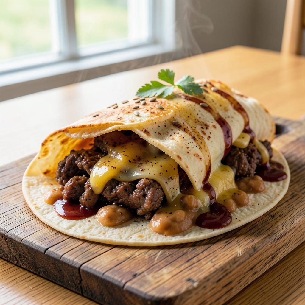 Baked Beef and Bean Burrito Recipe: Smoky Cumin-Spiced Layers That Hold Every Bite