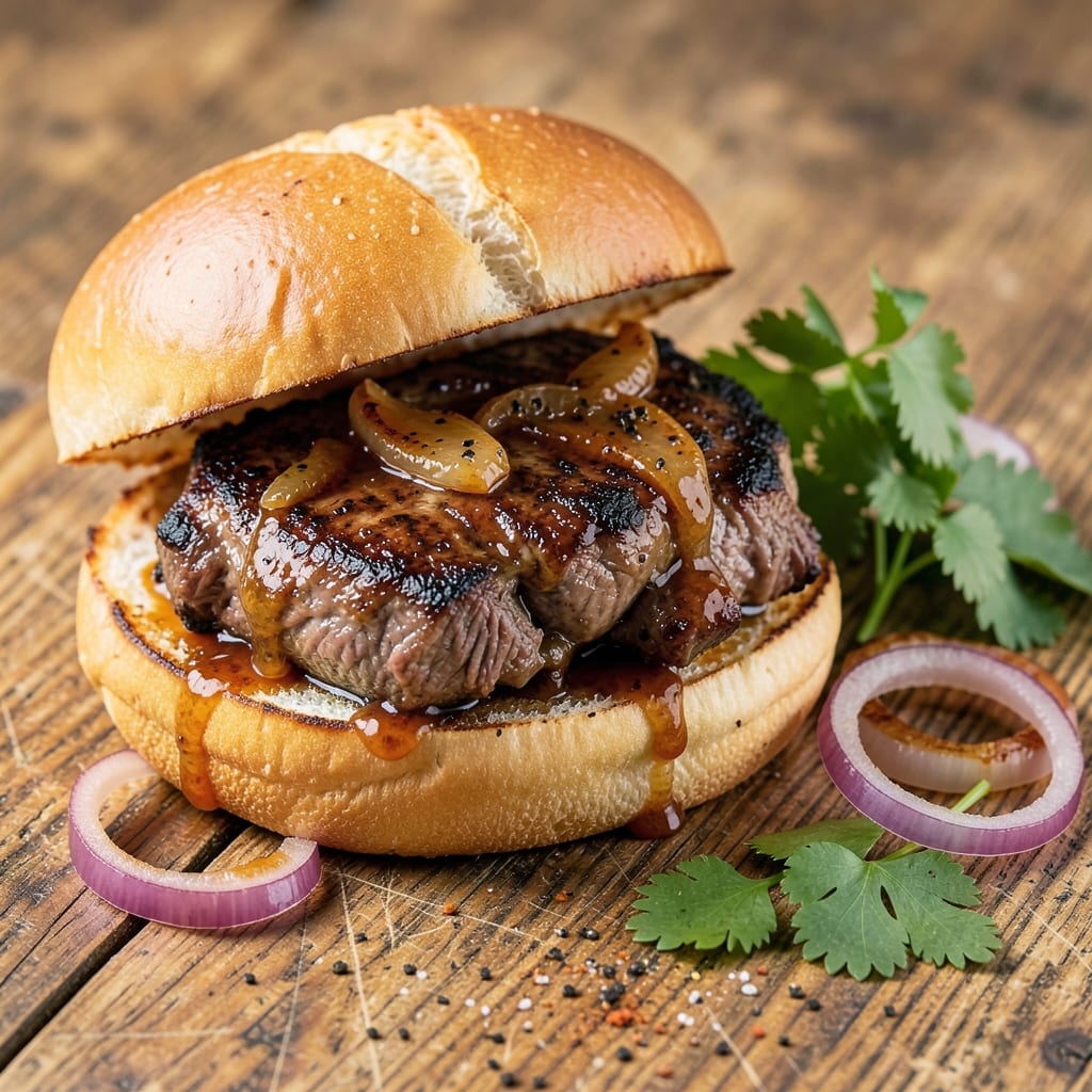 BBQ Beef on a Bun Recipe: Slow-Cooker Crustless Sliders With Caramelized Onions