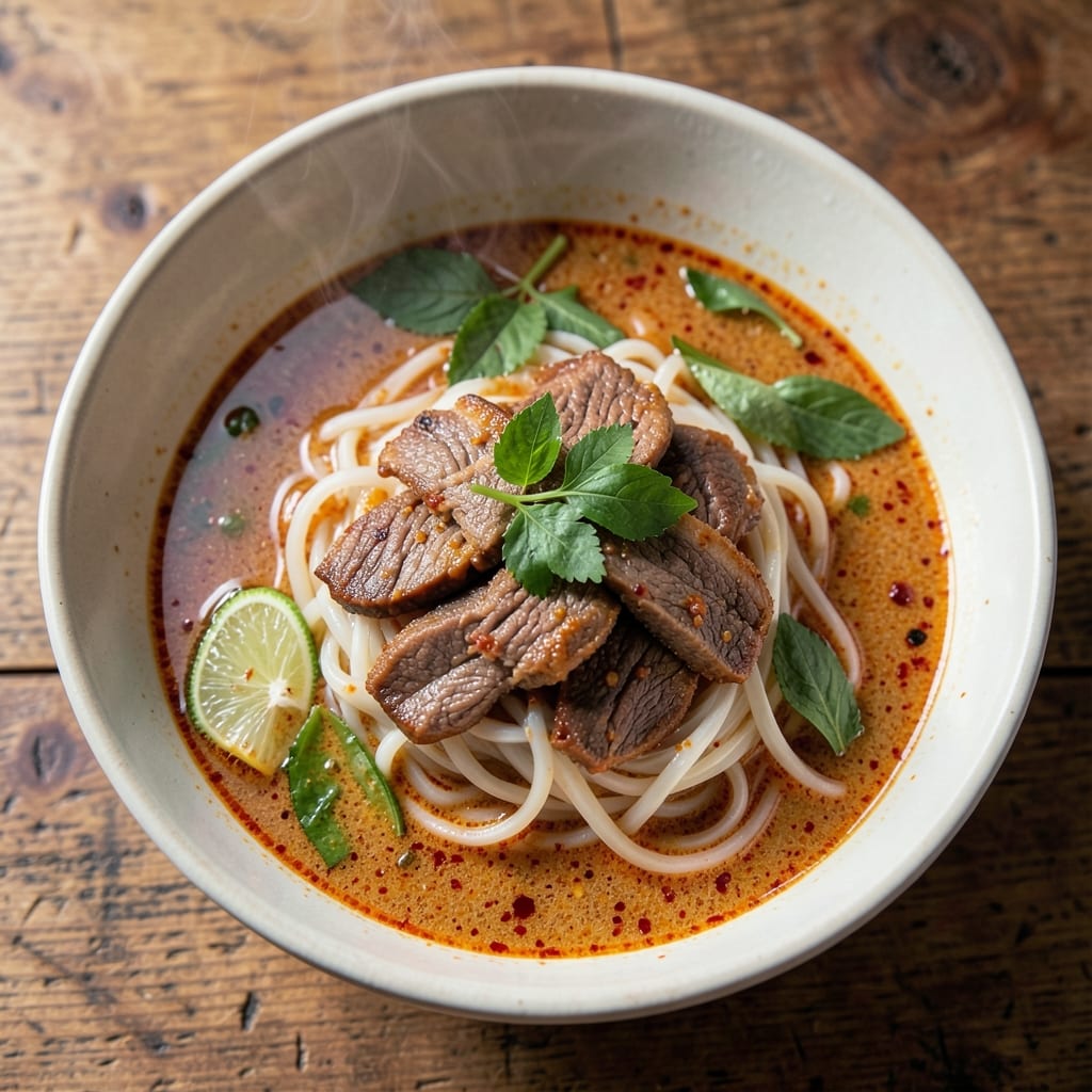 Authentic Thai Beef Noodle Soup Recipe: Fragrant Coconut-Broth Magic