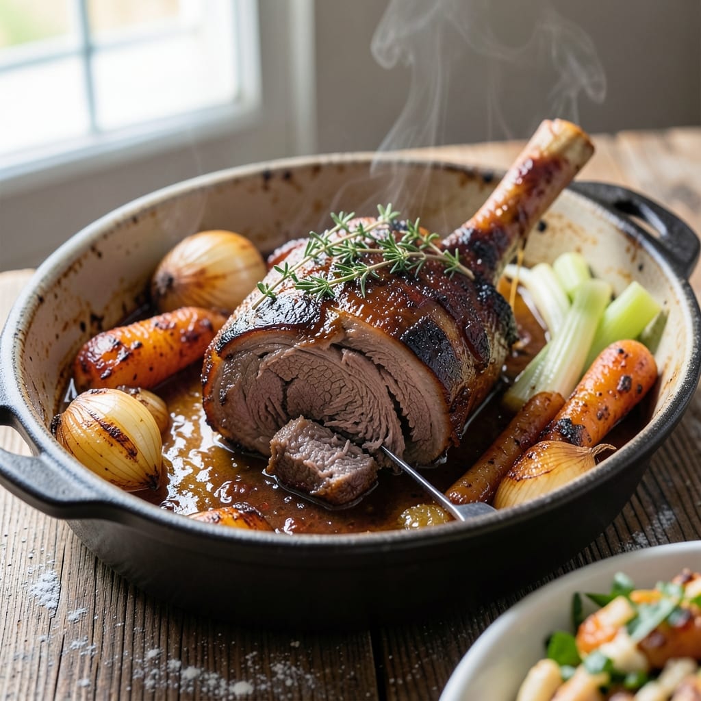 Baked Beef Shank Recipe: Slow-Braised Richness With Caramelized Fond