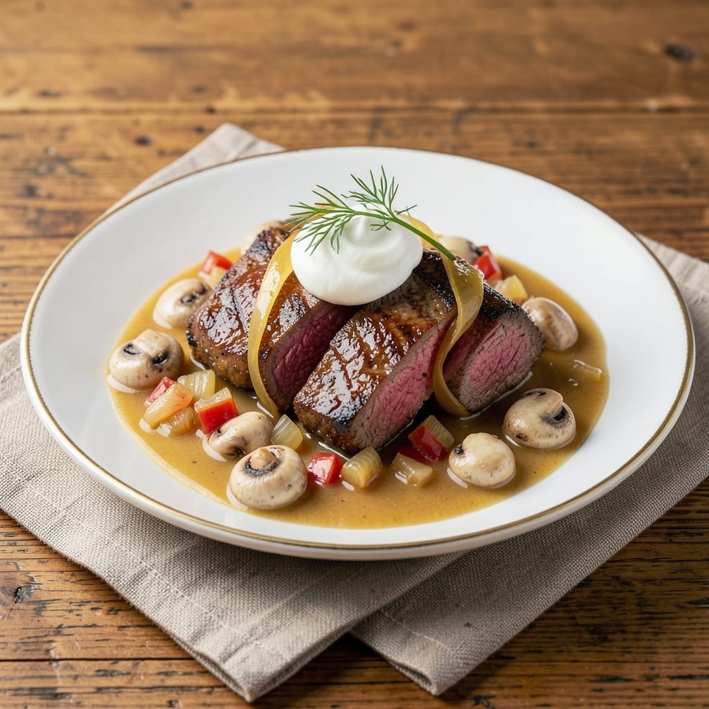 Andy Cooks Beef Stroganoff Recipe: Buttery Mushroom Sauce Over Tender Beef Ribbons