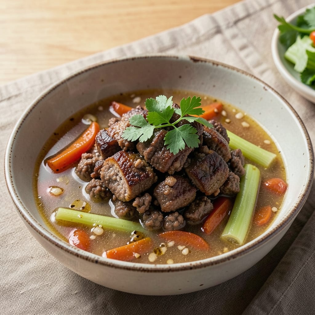 Ground Beef Chicken Broth Recipe: Savory Depth From Pantry Staples