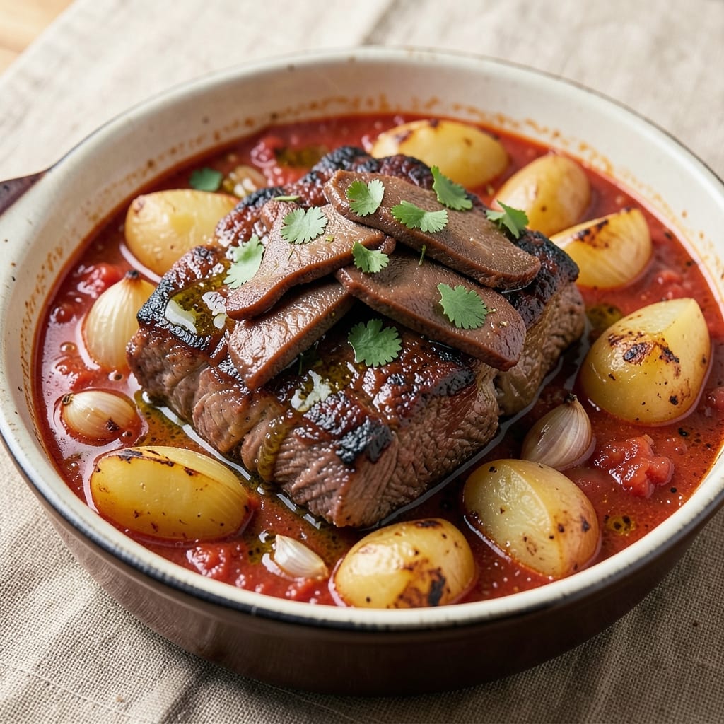 Authentic Beef Caldereta Recipe: Slow-Simmered Spiced Stew With Potato Crunch