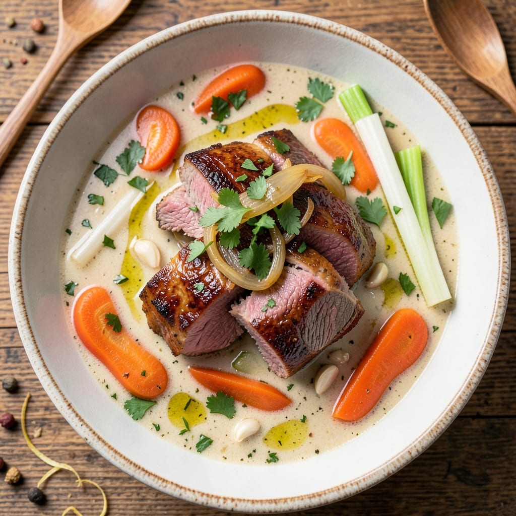 5-Star Vegetable Beef Soup Recipe: Umami-Rich Broth With Silky Carrots