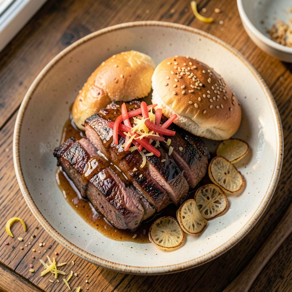 Barbecued Beef on a Bun Recipe: Slow-Smoked Crust with Juicy, Caramelized Layers