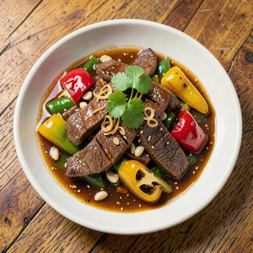 Asian Beef and Peppers Recipe: Sweet Chili Glaze Locks in Flavor