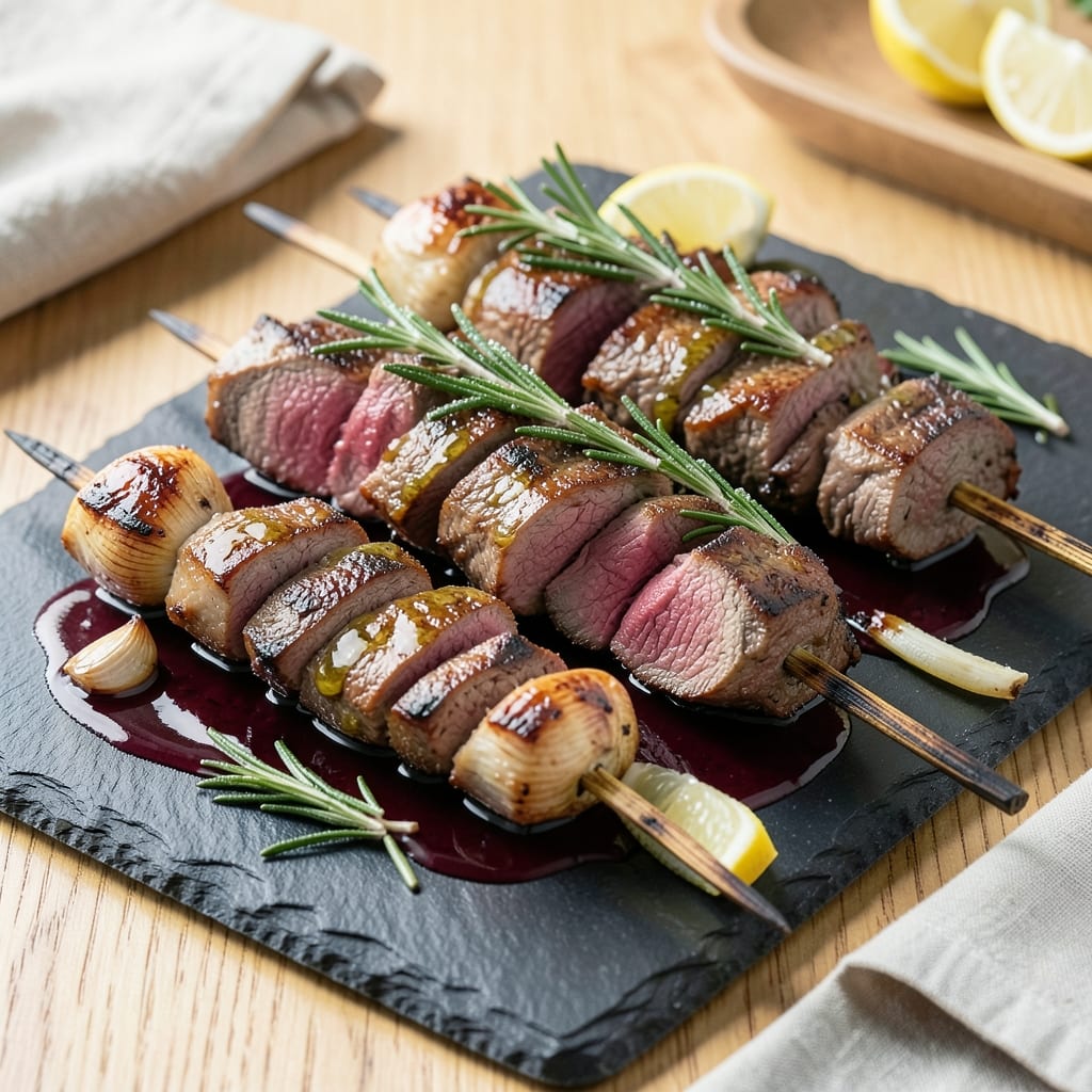 Baked Beef Kabobs Recipe: Charred Edges and Juicy Centers in One Bake