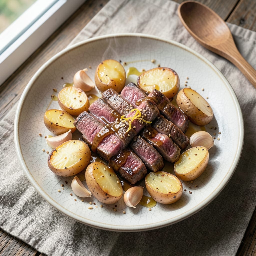 Asian Beef and Potatoes Recipe: Wok-Seared Sweet-Savory One-Pan Dinner