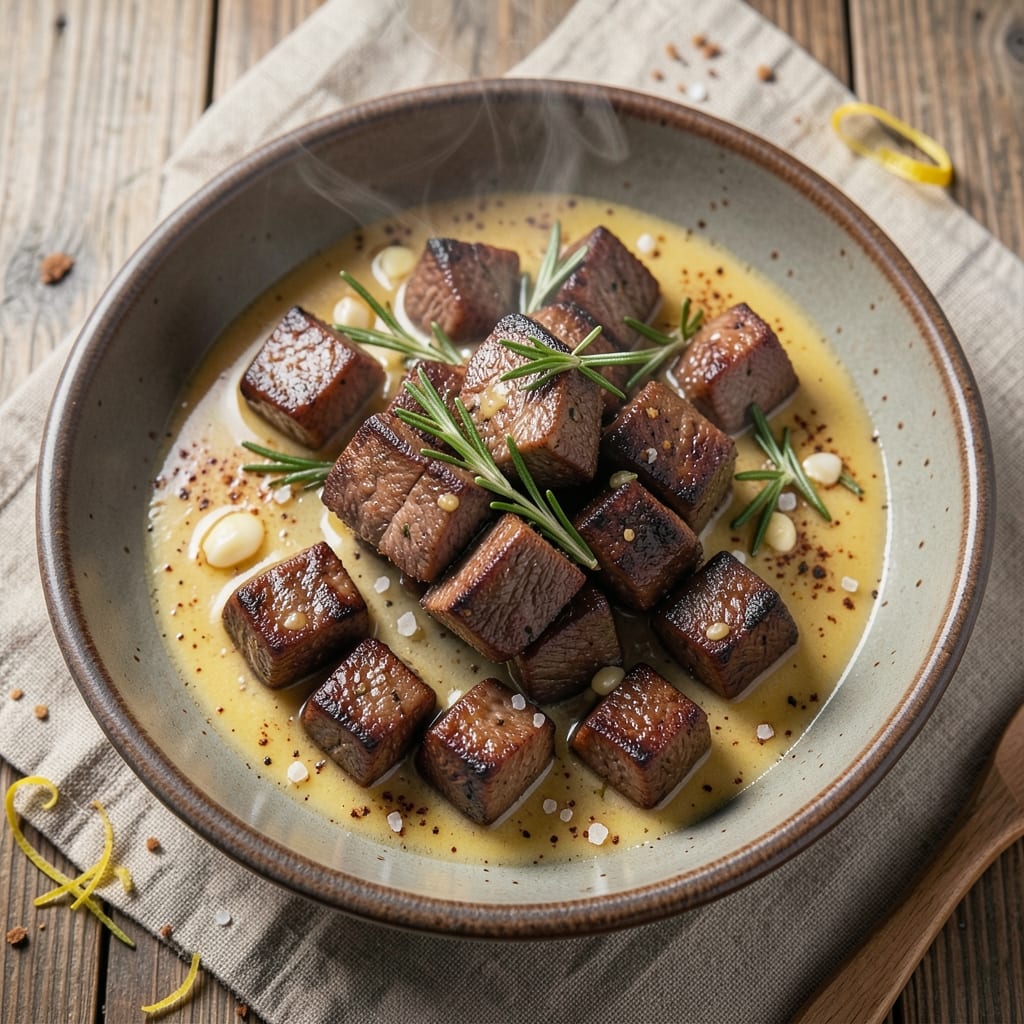 Angus Beef Cubes Recipe: Smoky Garlic Butter Bites with Crispy Edges
