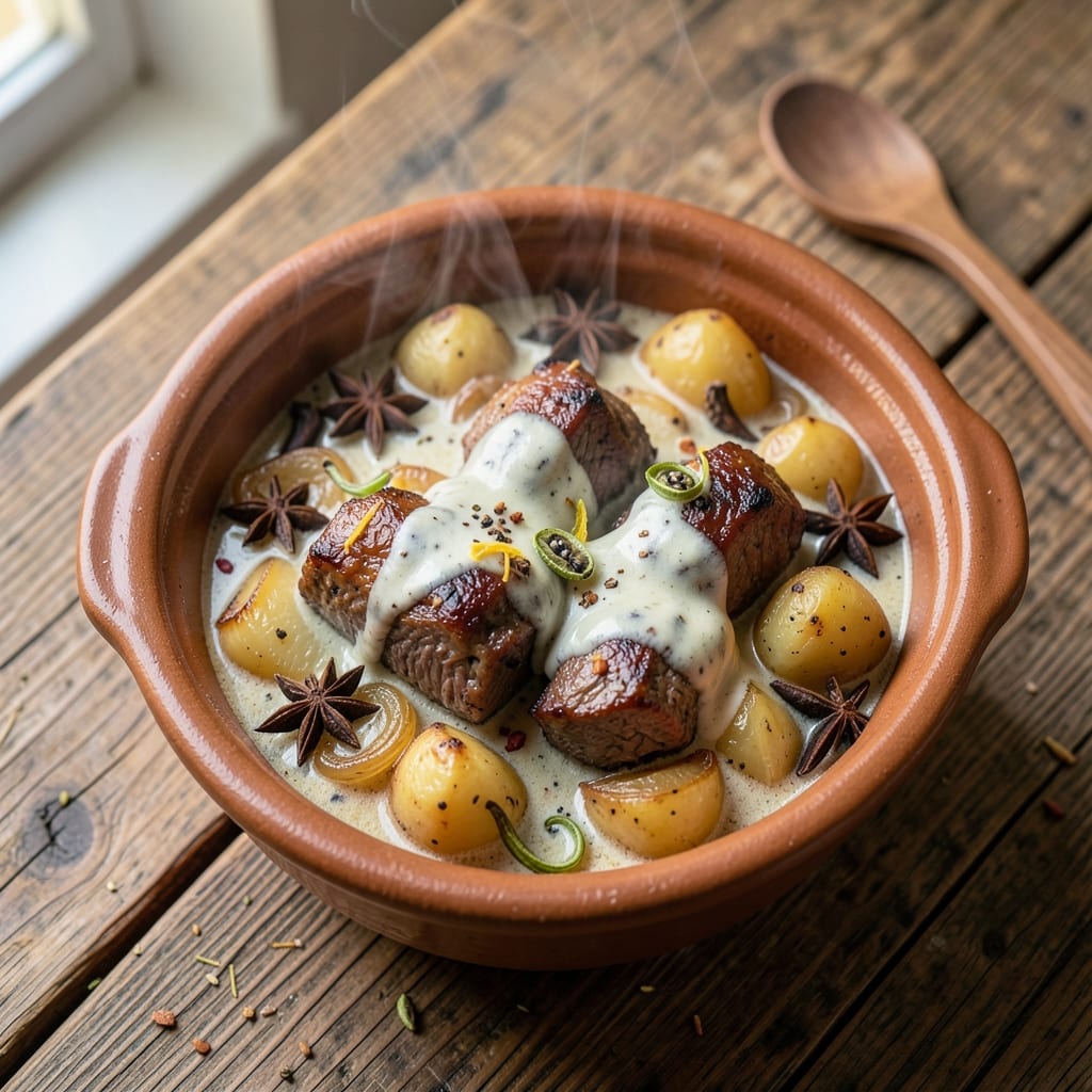 Anglo-Indian Beef Stew Recipe: Spiced Yogurt and Cardamom Braise Magic