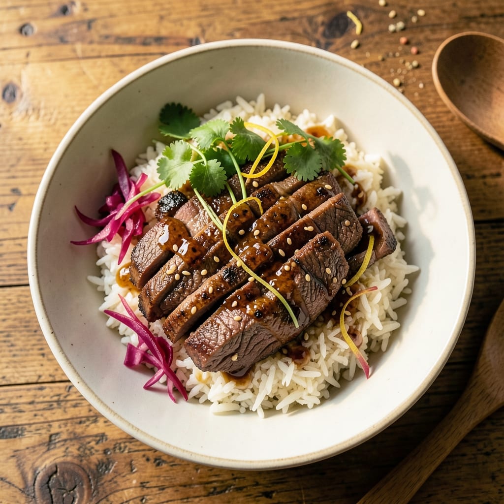 Asian Beef and Rice Bowl Recipe: Wok-Seared Spice and Aromatic Fragrance Fusion
